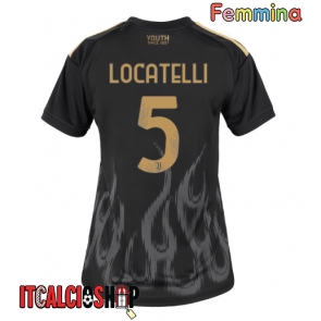 Juventus Manuel Locatelli #5 Terza Maglia Femmina 2026-27 Manica Corta